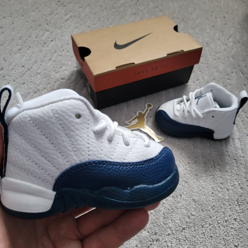 Baby Size 4c - Jordan 12 Retro French Blue (2025) (TD) 850000-114 Authentic new!